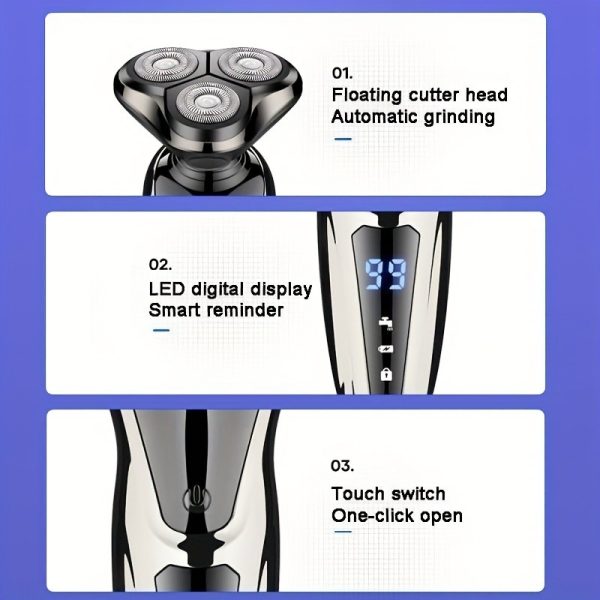 Men's three-in-one electric razor