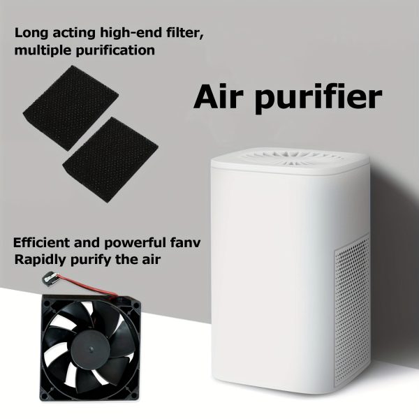 Mini negative ion air purifier for home office desktop