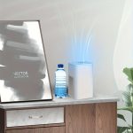 Mini negative ion air purifier for home office desktop