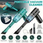 Portable household and car vacuum cleaners