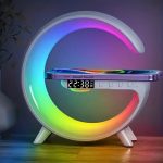 Multifunctional wireless speaker, RGB alarm clock/bedroom bedside lamp, wireless fast charging