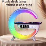 Multifunctional wireless speaker, RGB alarm clock/bedroom bedside lamp, wireless fast charging