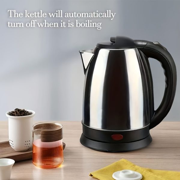 Stainless steel electric kettle with LED indicator light-Automatic closing protection